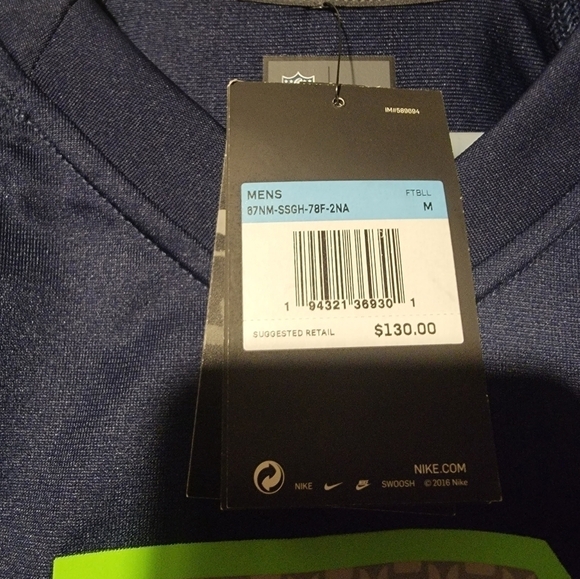 Nike Seattle Seahawks Russell Wilson Jersey Mens Size Medium New With Tags - Picture 2 of 7